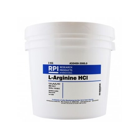 Rpi L-Arginine HCl, 3 KG A50400-3000.0